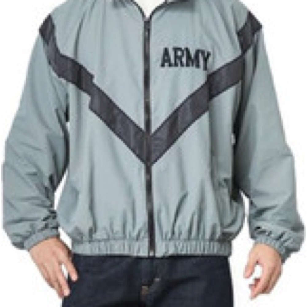 IPFU Men's Army Gray and Black Jacket